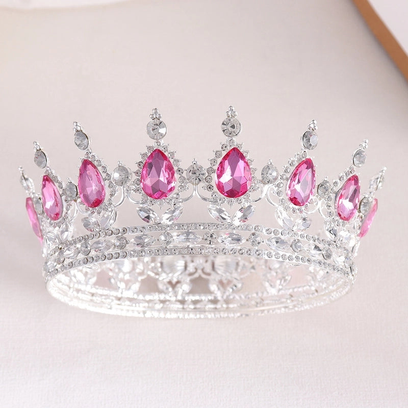Women’s Elegant Crown Alloy Inlay Zircon Crown