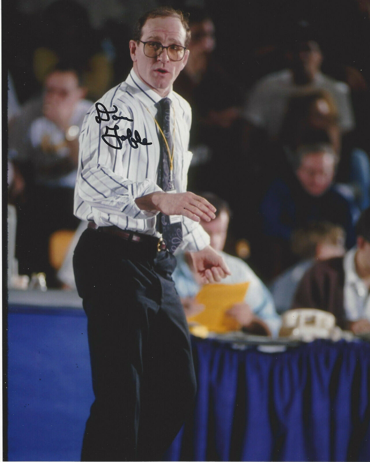 DAN GABLE IOWA TEAM USA WRESTLING COACH SIGNED AUTHENTIC 8x10 Photo Poster painting w/COA