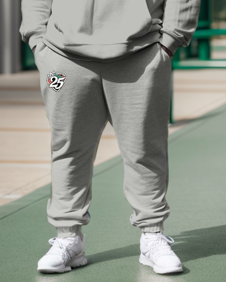 Men's Plus Size Compton Communitt College Hoodie and Sweatpants Two Piece Set