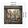 Frame Rabbit-11CT Stamped Cross Stitch 40*40cm tapestrymarket