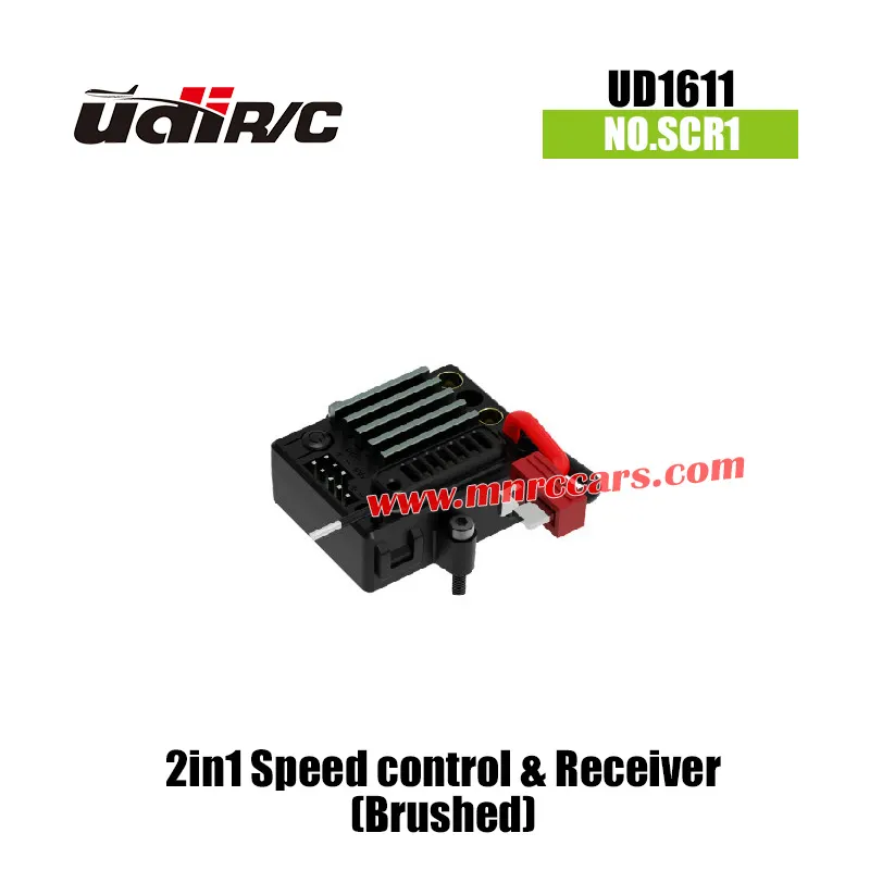 UDIR/C UD1611 RC Truck Parts 2in1 Speed control & Receiver (Brushed) SCR1