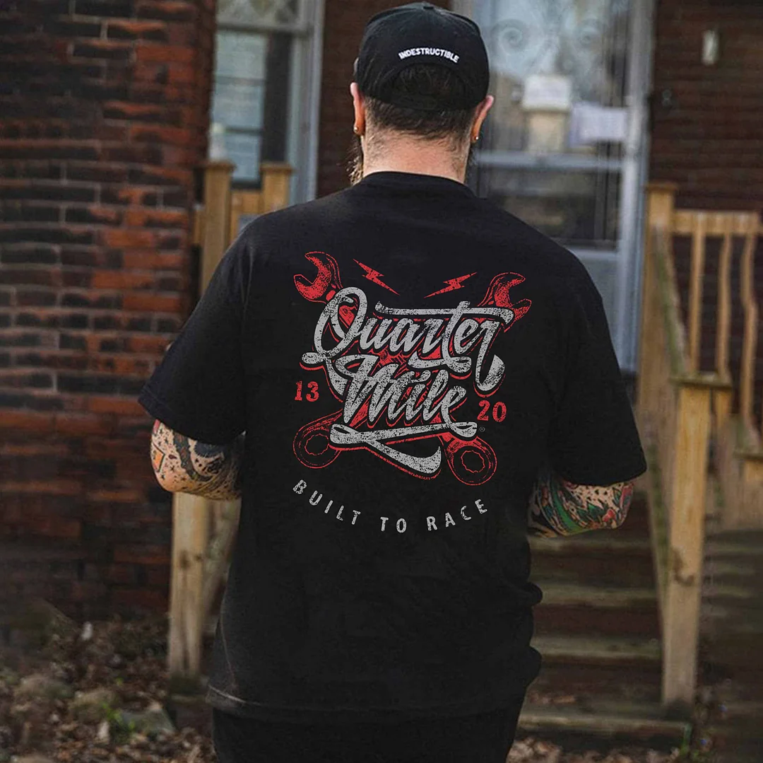 QUARTER MILE Print Men's T-shirt