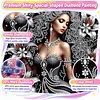 Special Shape Rhinestone Diamond Painting Kit Partial(Night Lily Beauty)