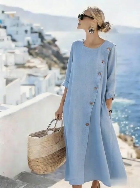 Women's Casual Solid Color Dress