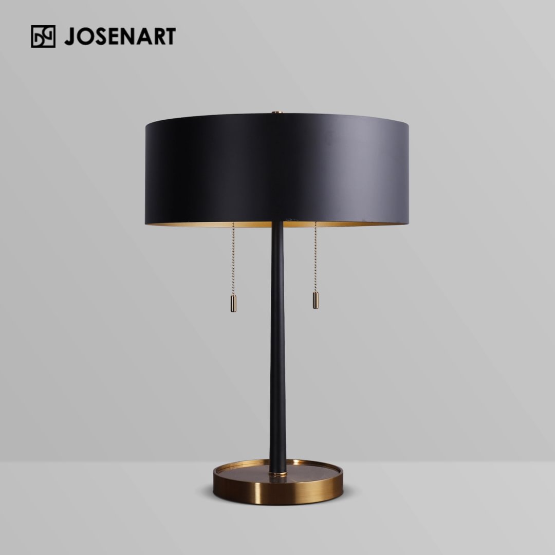 Modern Metal Shade Table Lamp 15″