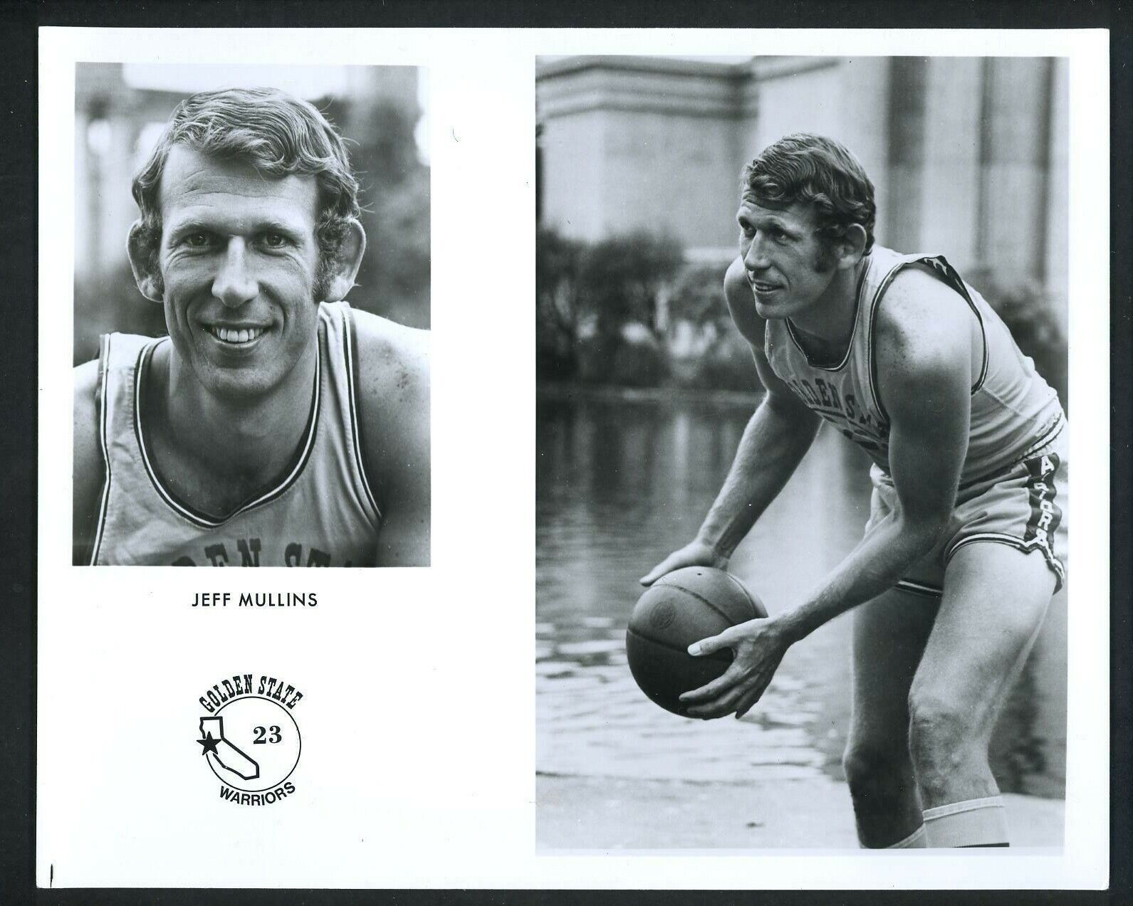 Jeff Mullins Golden State Warriors team issued 1970's Type 1 Press Photo Poster painting