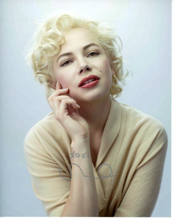 MICHELLE WILLIAMS signed autographed MY WEEK WITH MARILY ( MONROE ) Photo Poster painting