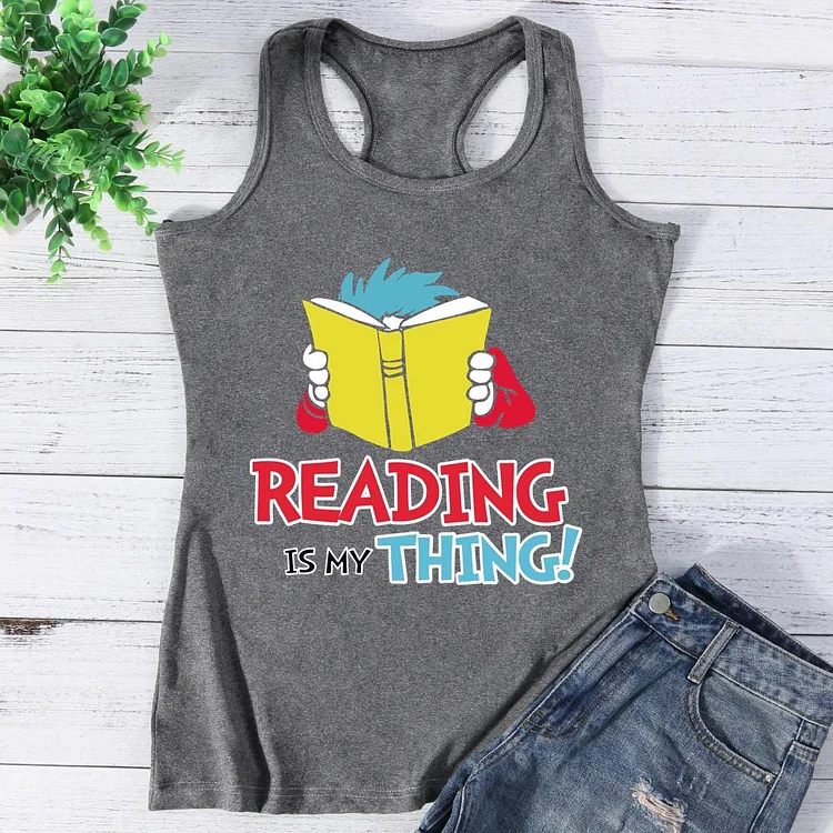 Reading is my thing Vest Top
