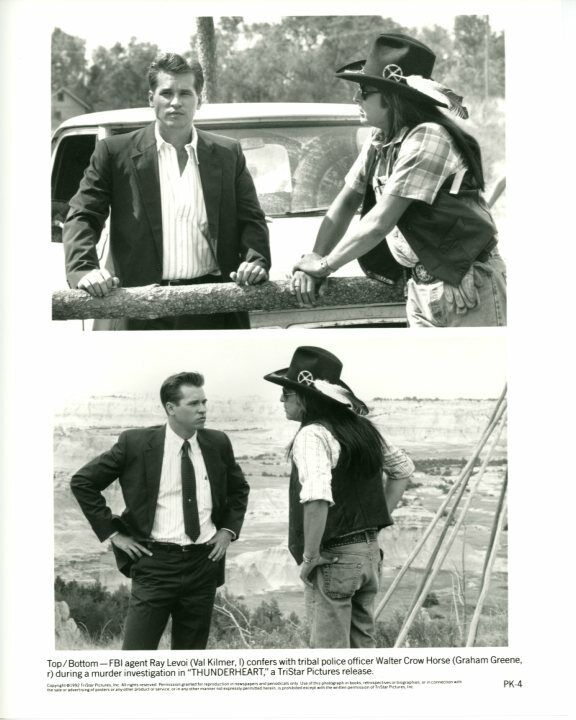 Val Kilmer Graham Greene Thunderheart Original Press 8X10 Photo Poster painting