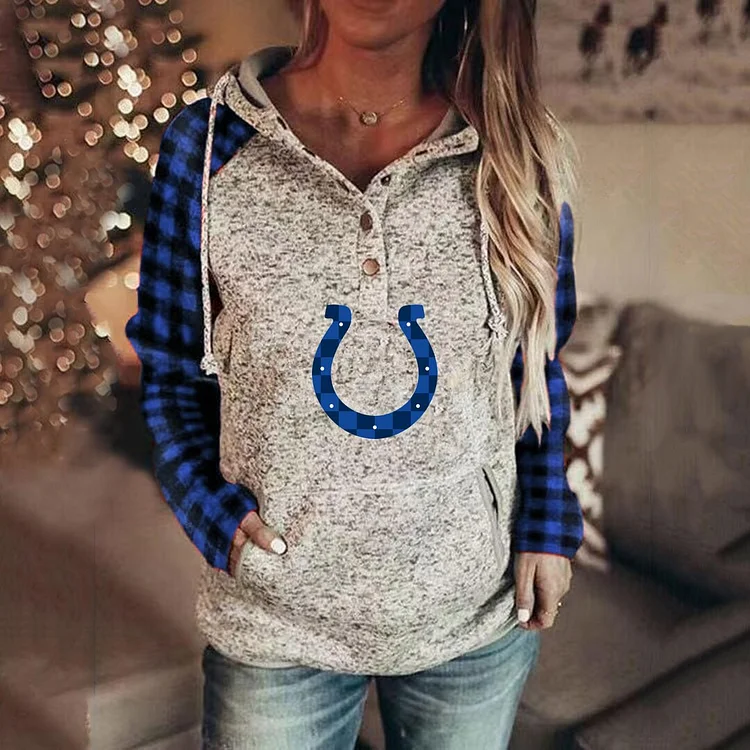 Indianapolis Colts 3D Printed Splicing Hoodie
