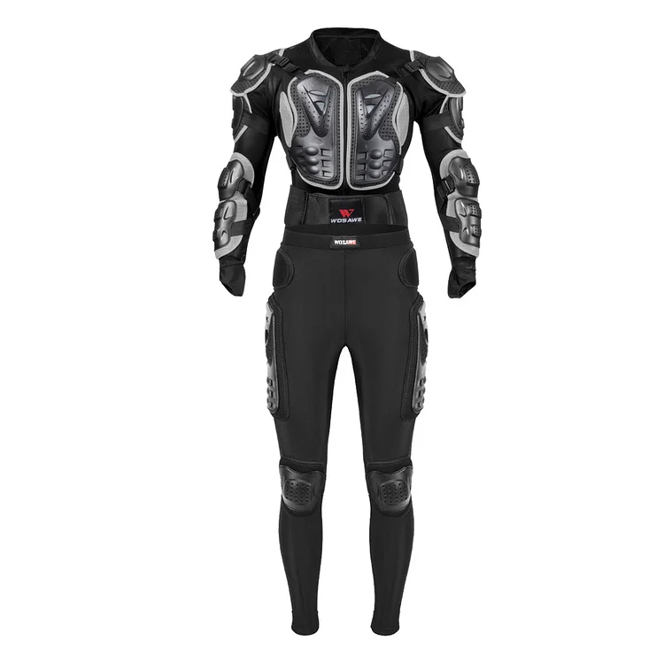 Adult's Motorcycle Full Body Armor Jacket & Pants Protection