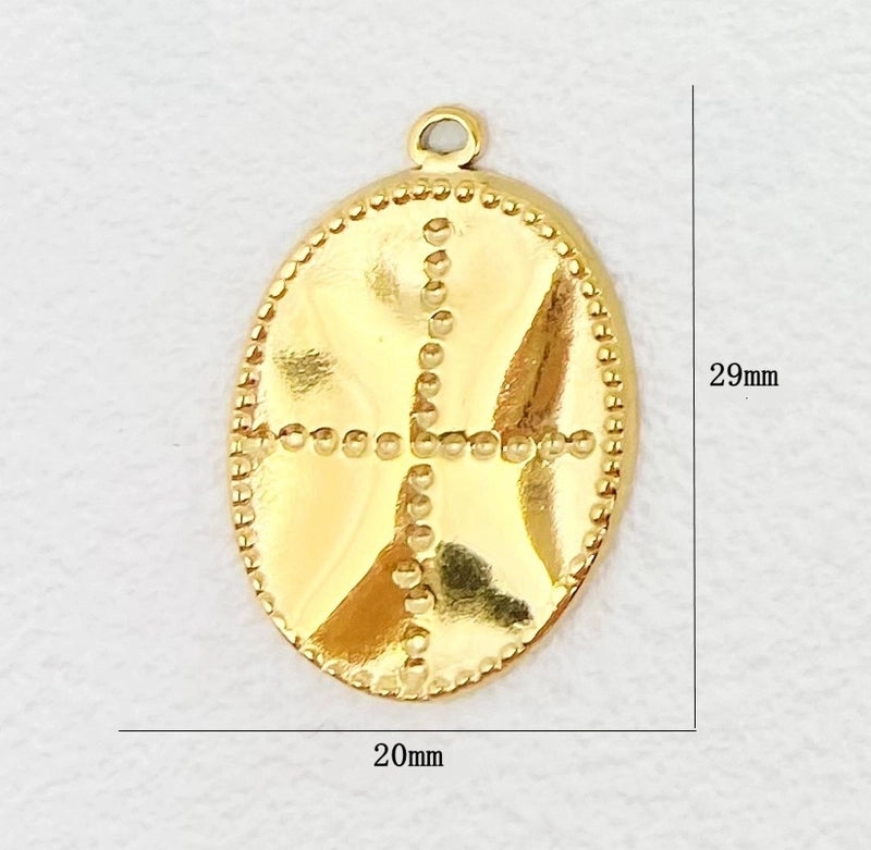 1 Piece 304 Stainless Steel Solid Color Jewelry Accessories Pendant