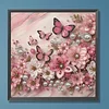 Pink Blossom Butterflies-Special Shaped Diamond Painting
