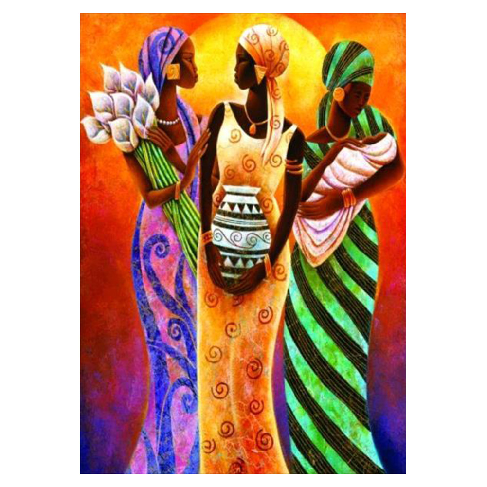 

40*30CM - Round Drill Diamond Painting - Abstract Beauty, 501 Original