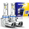 AUTOONE HB3/9005 Bulbs or 9005 Fog Light, 600% Brighter 9005 Powersport Bulbs, 6000K White, Plug and Play, Pack of 2