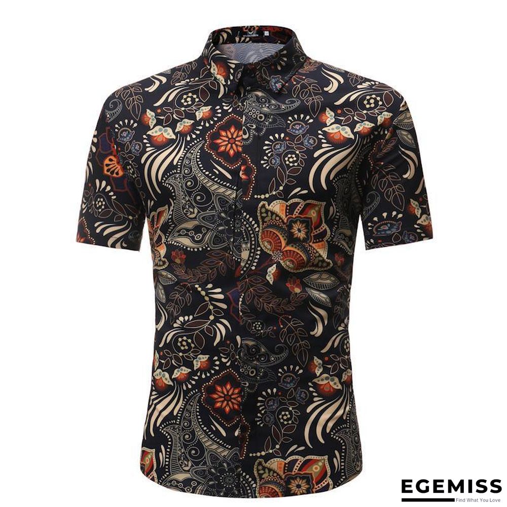 Men Fashion Style Short Sleeve Hawaiian Shirt | EGEMISS