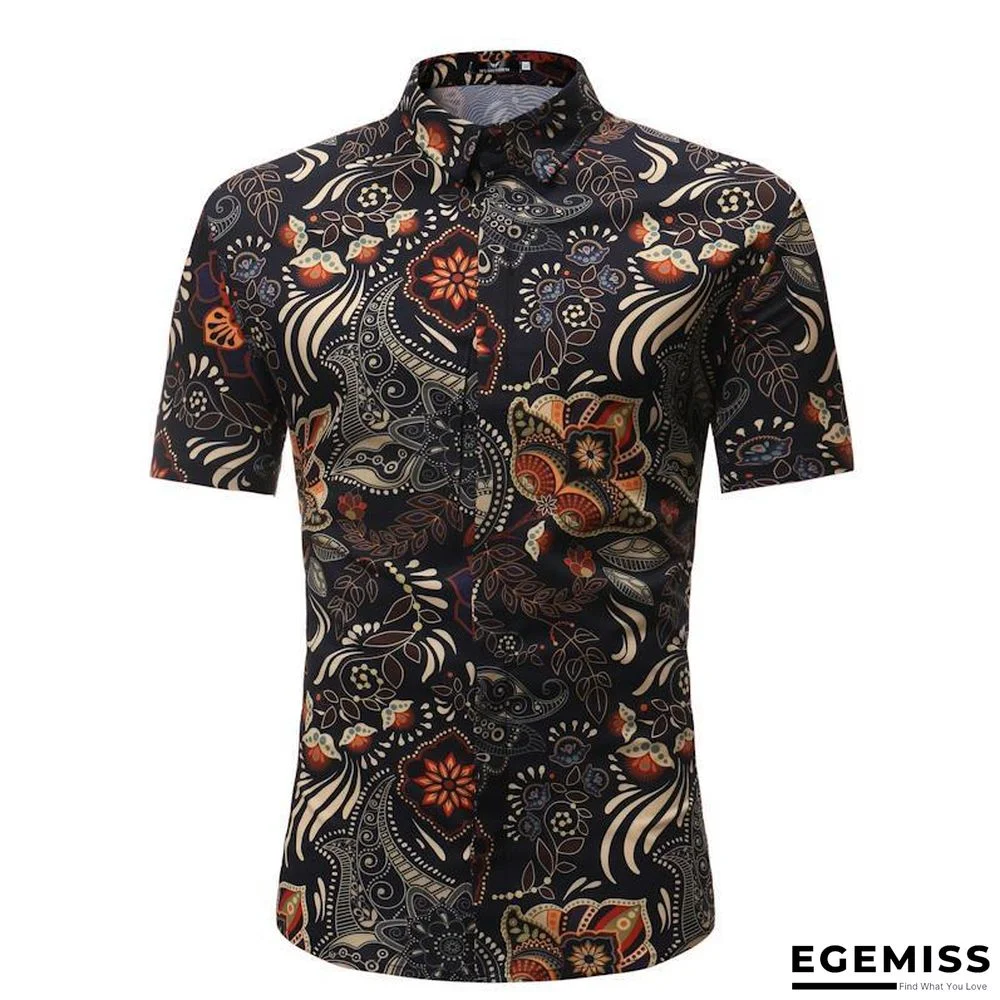 Men Fashion Style Short Sleeve Hawaiian Shirt | EGEMISS