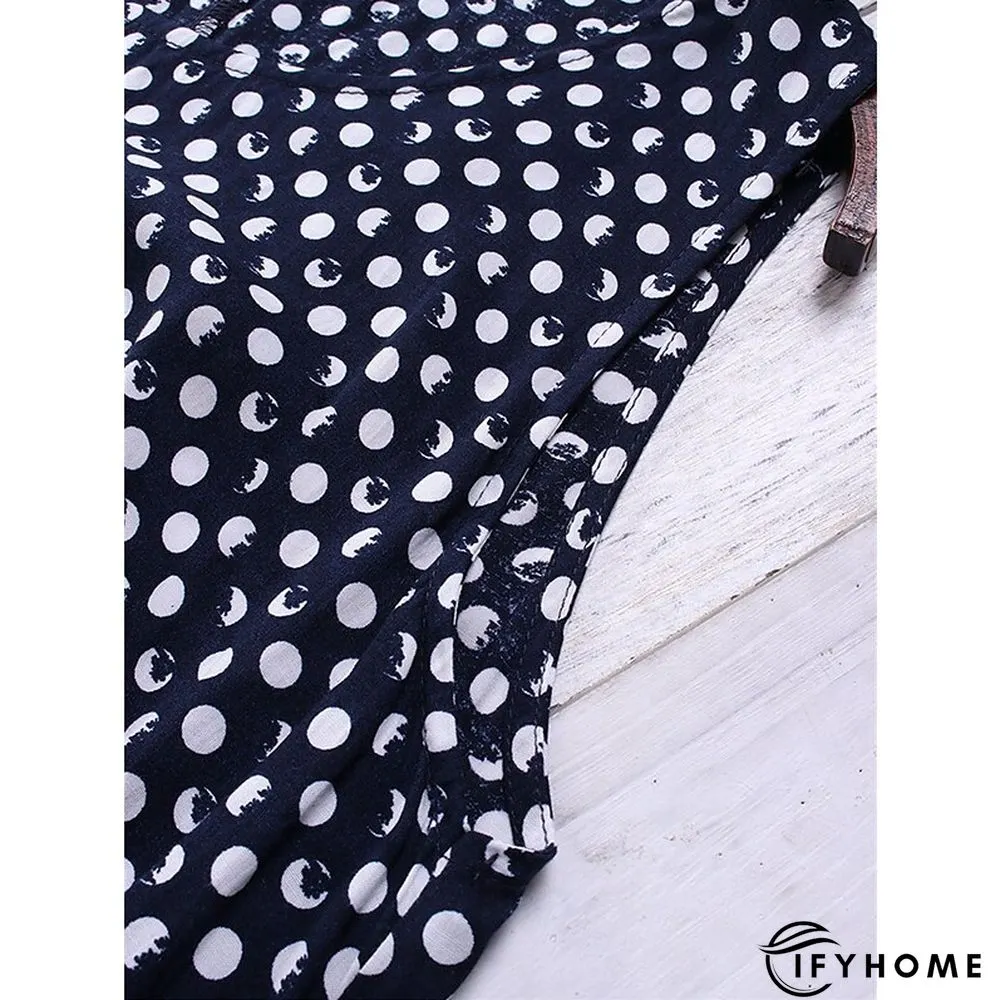 Womens Long Dress Maxi Casual Swing Polka Dot Fashion Outdoor Daily Weekend Print | IFYHOME