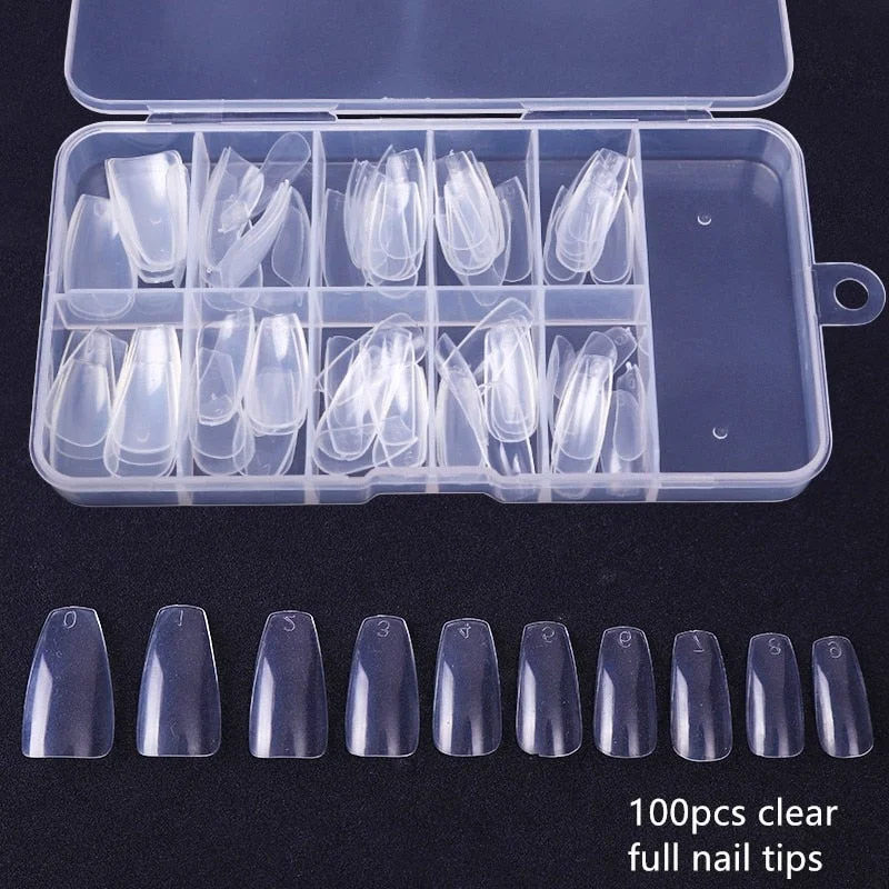 Color Card False Nail Tips Fan Transparent White Fake Nail Tips  Nail Art Practice Display Design Tools-Nail Inspo