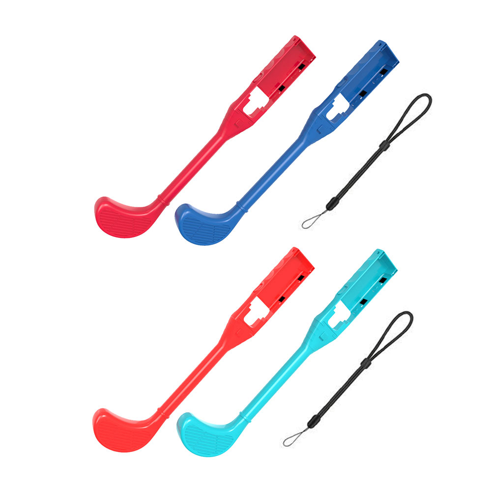

2pcs Golf Club Grip for NS Joy-Con Switch Controller Gaming Console Handles, Red+light blue, 501 Original