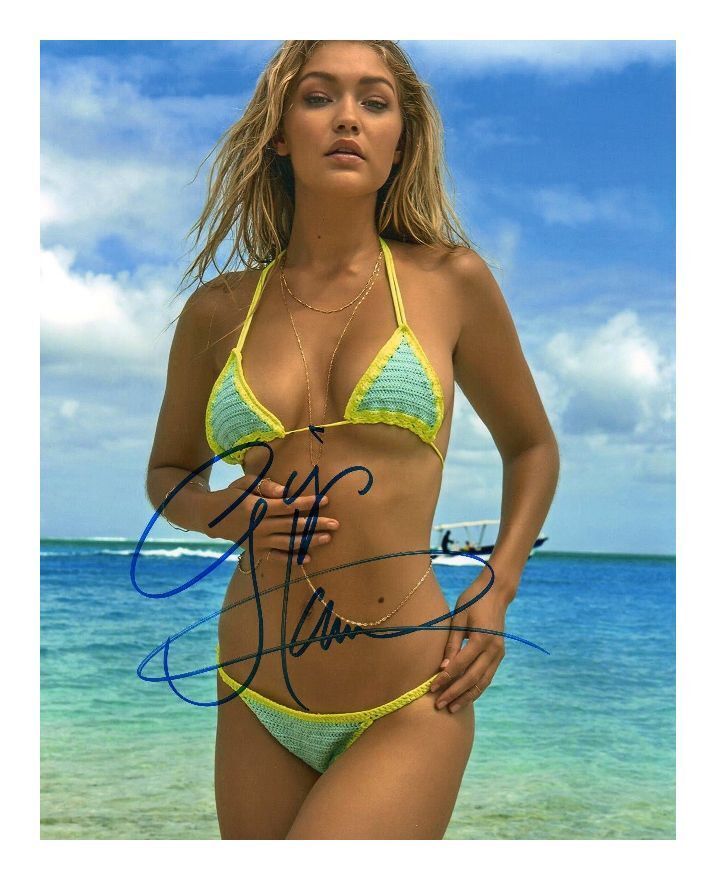 GIGI HADID AUTOGRAPHED SIGNED A4 PP POSTER Photo Poster painting PRINT 2