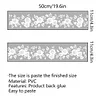 White Rose Decal Self Adhesive Window Static Sticker Home Decor