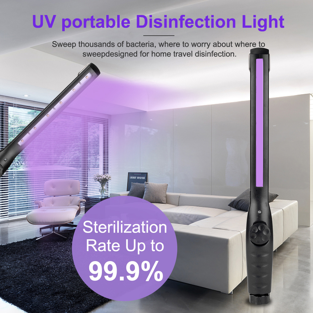 6LED UV Lamp USB Sterilizer Bacterial Ultraviolet Light for Bedroom (Black) от Cesdeals WW