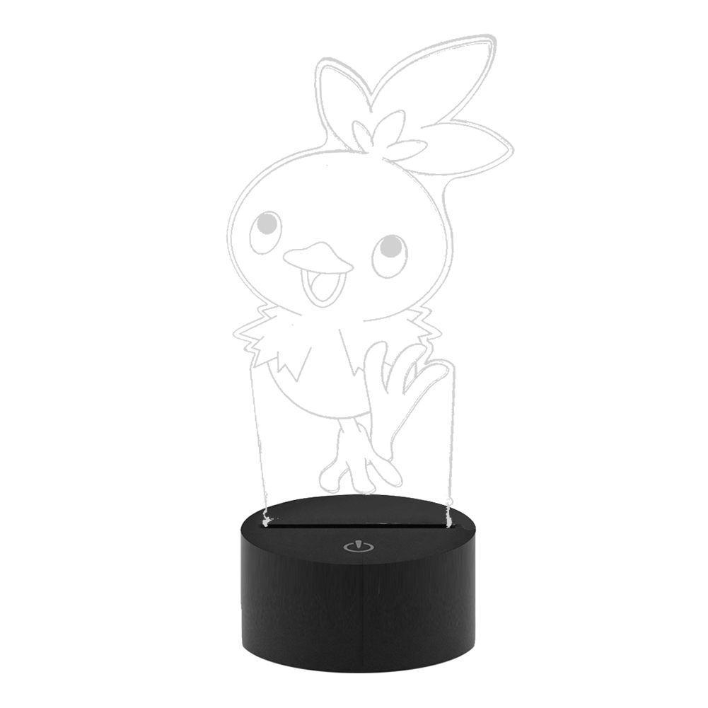 

Cartoon Chicken Pattern Colorful Night Light Touch Sensor Bedside Lamp, 501 Original