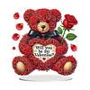 Acrylic Special Shaped Romantic Valentines Day Desktop Diamond Art Kits for Home