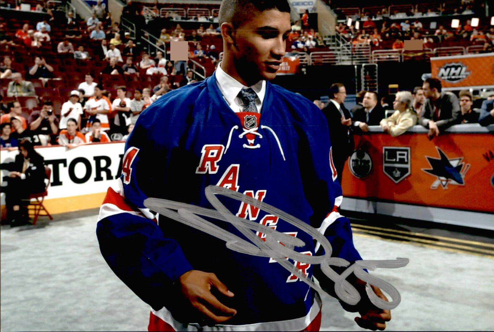 Daniel Walcott SIGNED 4x6 Photo Poster painting NEW YORK RANGERS #2