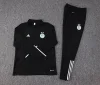 2022 Algeria Half-Pull Training Suit Black Football Shirt 1:1 Thai Quality Set