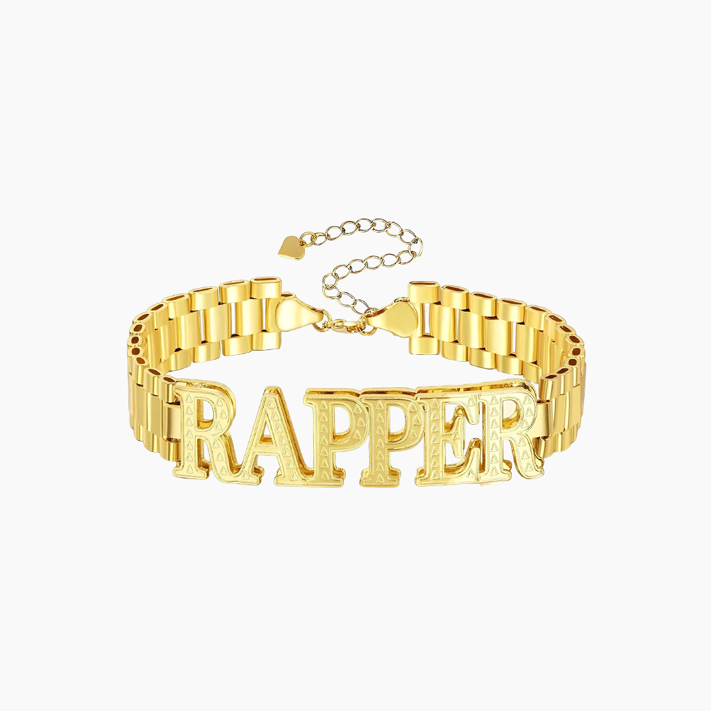 Personalized Gold Plated Bracelet