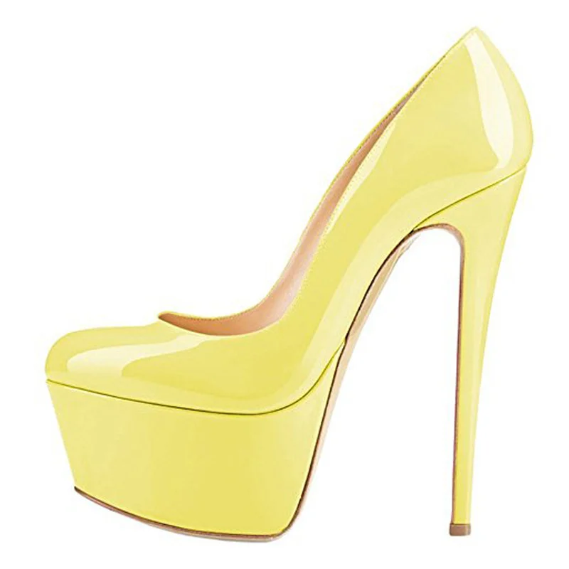  Women's Round Toe Platform Super High Heels Plus Size Shoes Sexy Platform Heels Novameme