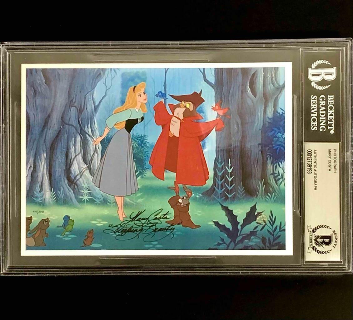 Disney actress Mary Costa autograph Sleeping Beauty signed 5x7 Photo Poster painting BAS Beckett