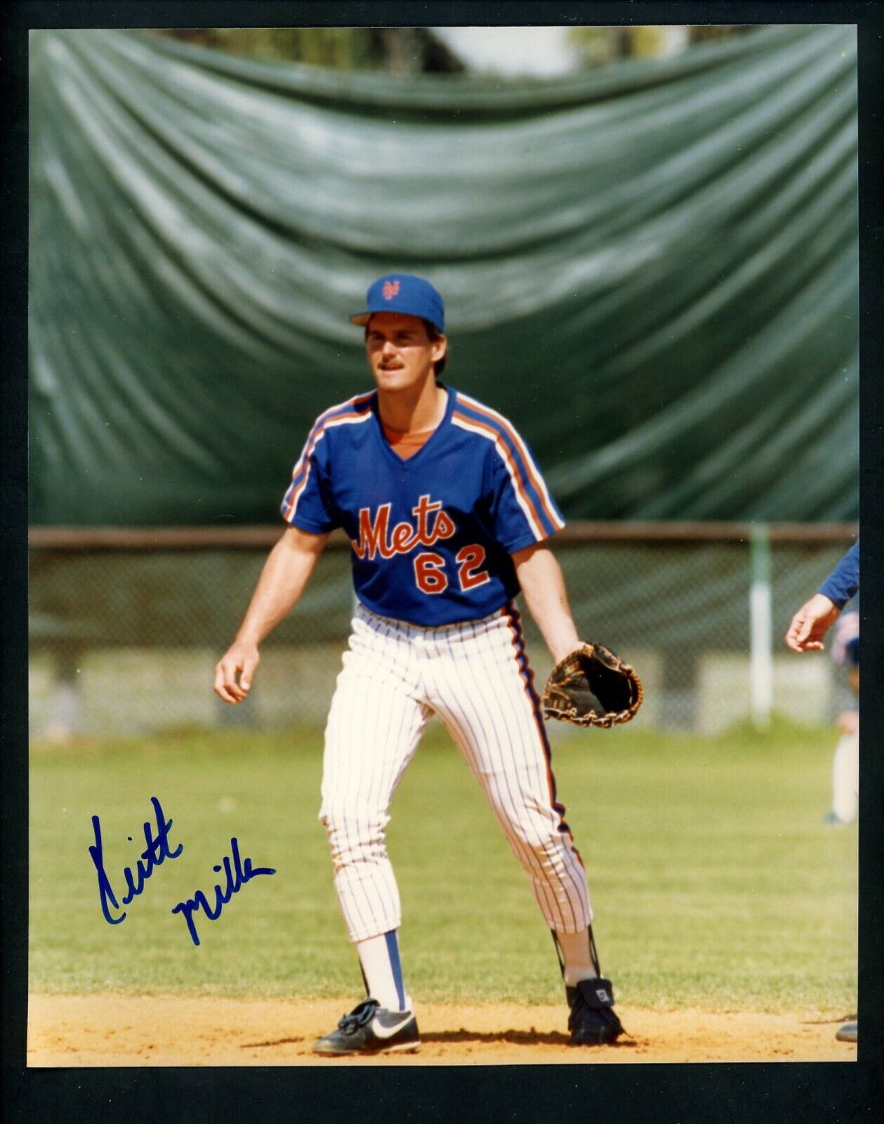 Keith Miller Signed 8 X 10 Photo Poster painting fielding Autographed New York Mets