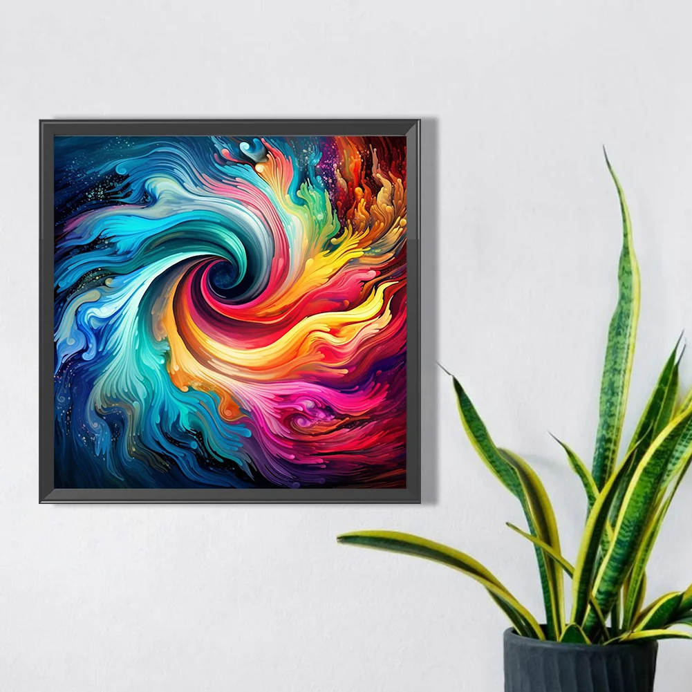 Partial AB Diamond Painting - Full Square Drill - Swirl(Canvas|50*50cm)