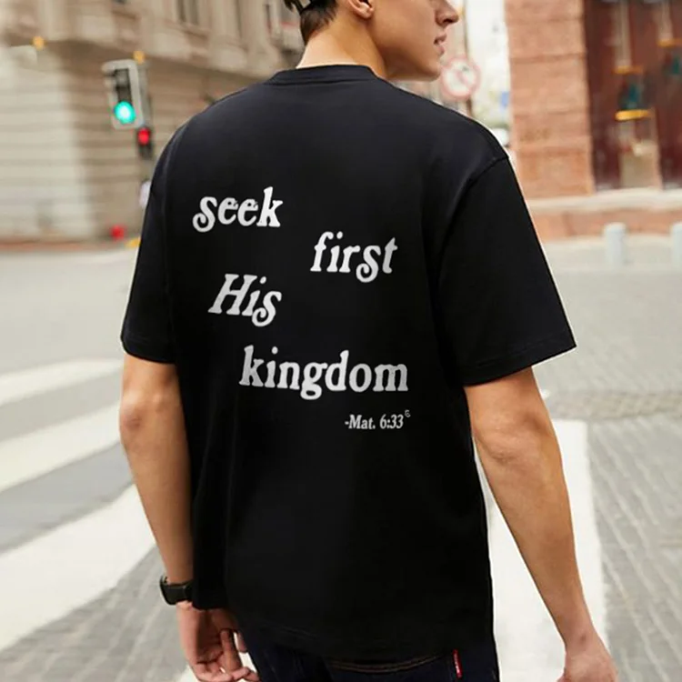 Loveciss®/ See First His Kingdom Print Short Sleeve T-Shirt