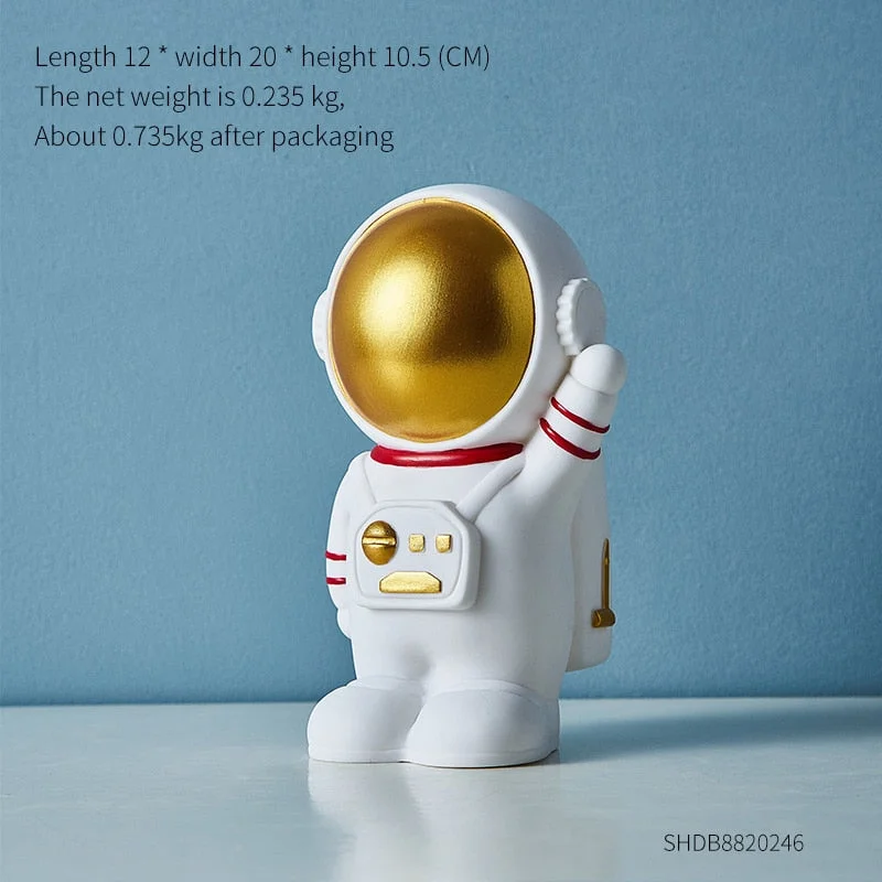 Home Decoration Accessories Astronaut Coin Bank Bedroom Bookshelf Porch Creative Coin Piggy Bank Paper Money Piggy Bank Gifts