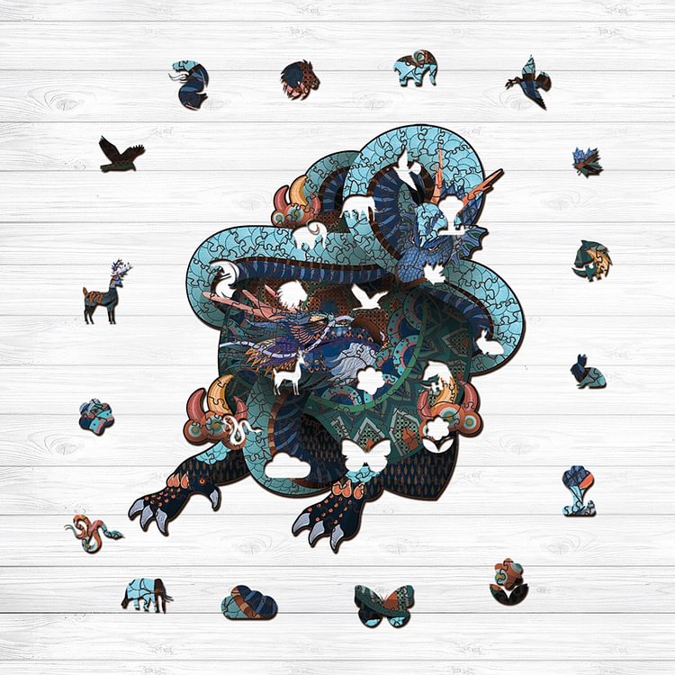 Sunnypuzzle™-Double Dragon Jigsaw Puzzle