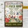 Personalized Floristry Cut Fresh Customized Classic Metal Signs