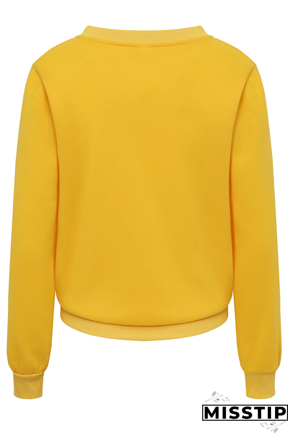 White Fashion Casual Print Patchwork Letter O Neck Tops