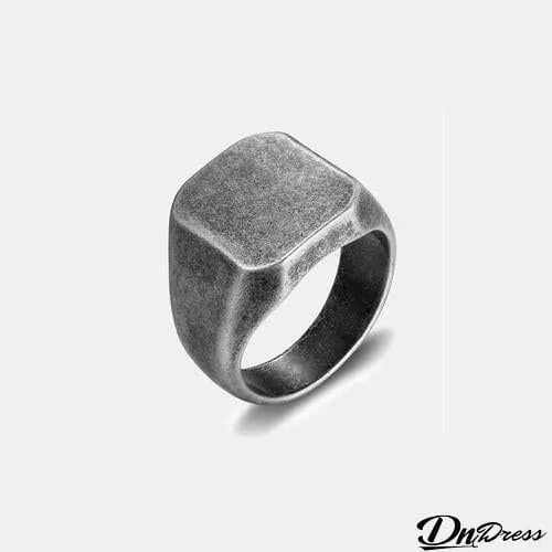 Square Titanium Steel Ring