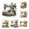 Sewing Machine - 14CT Cross Stitch - 40*40cm