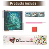 Diamond Painting -DIY Round Drill Fluorescent Owl(40x40cm)