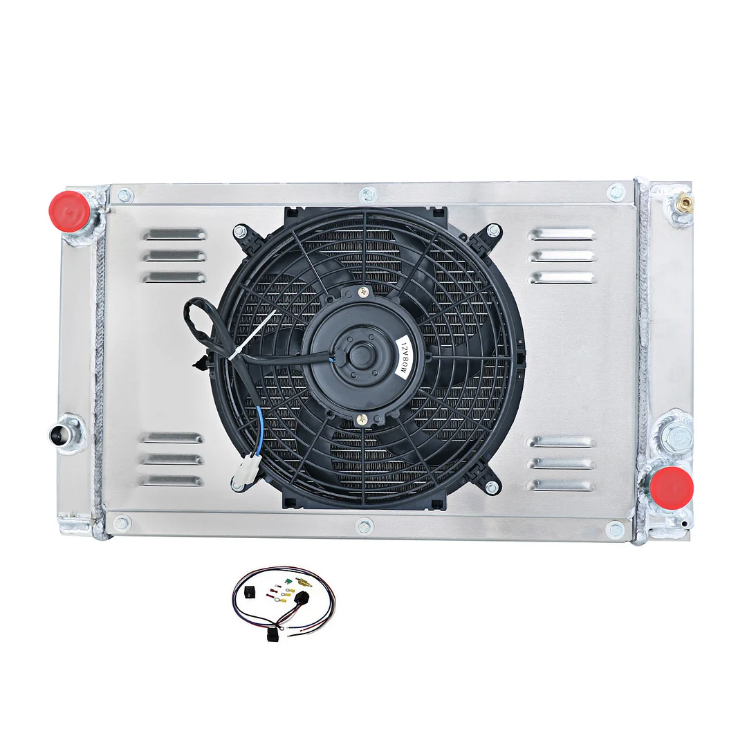 Alloyworks 3 Row Radiator Shroud Fan For 1983-1991 1985 Porsche 944 2.7L 2.5L NON-Turbo MT