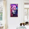 DIY 5D Full Drill Round Diamond Color Lion Painting Kit Rhinestone Drawing