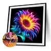 Diamond Painting -5D Full Round Drill Neon Sunflower(40x40cm-Box Packagin)