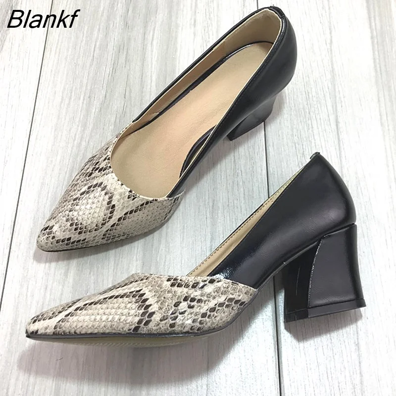 Blankf Small Fresh Two Wear Single Shoes 2023 Fall New Thick with Shallow Mouth Womens Shoes Elegant Square Head High Heels