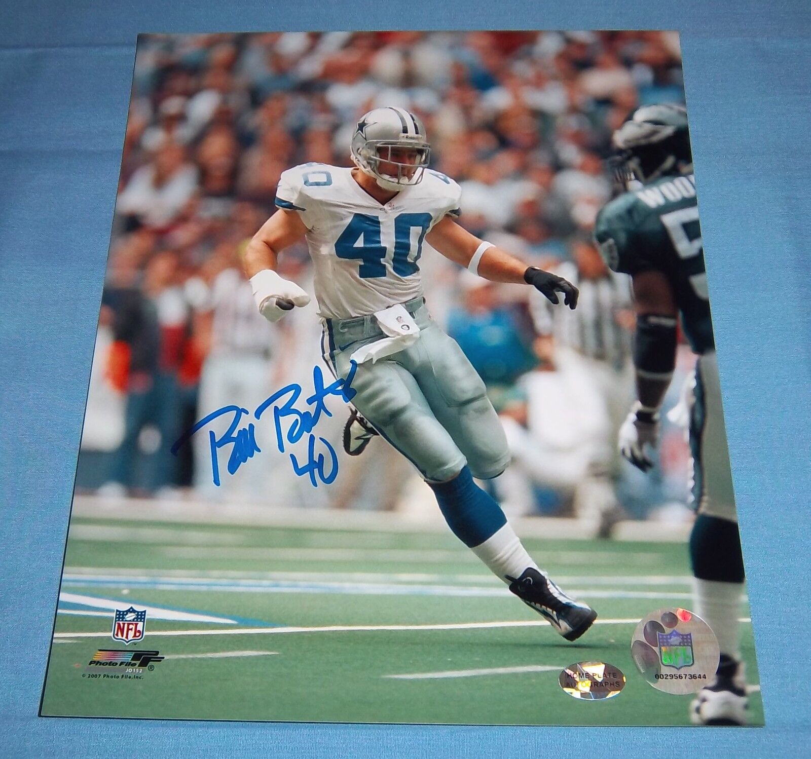 Dallas Cowboys Bill Bates Signed Autographed 8x10 Photo Poster painting A