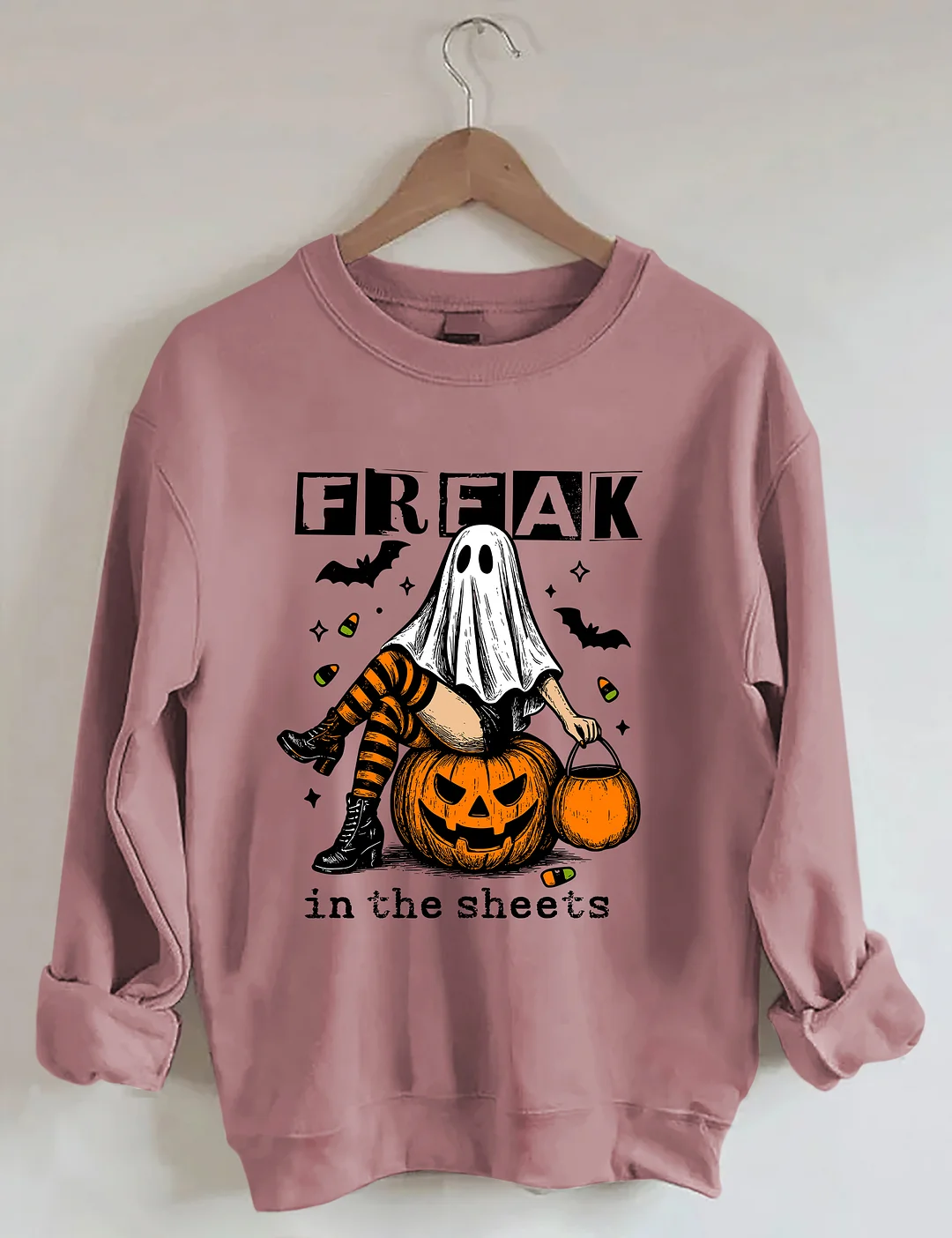 Funny Freak In The Sheets Ghost Girl Sweatshirt